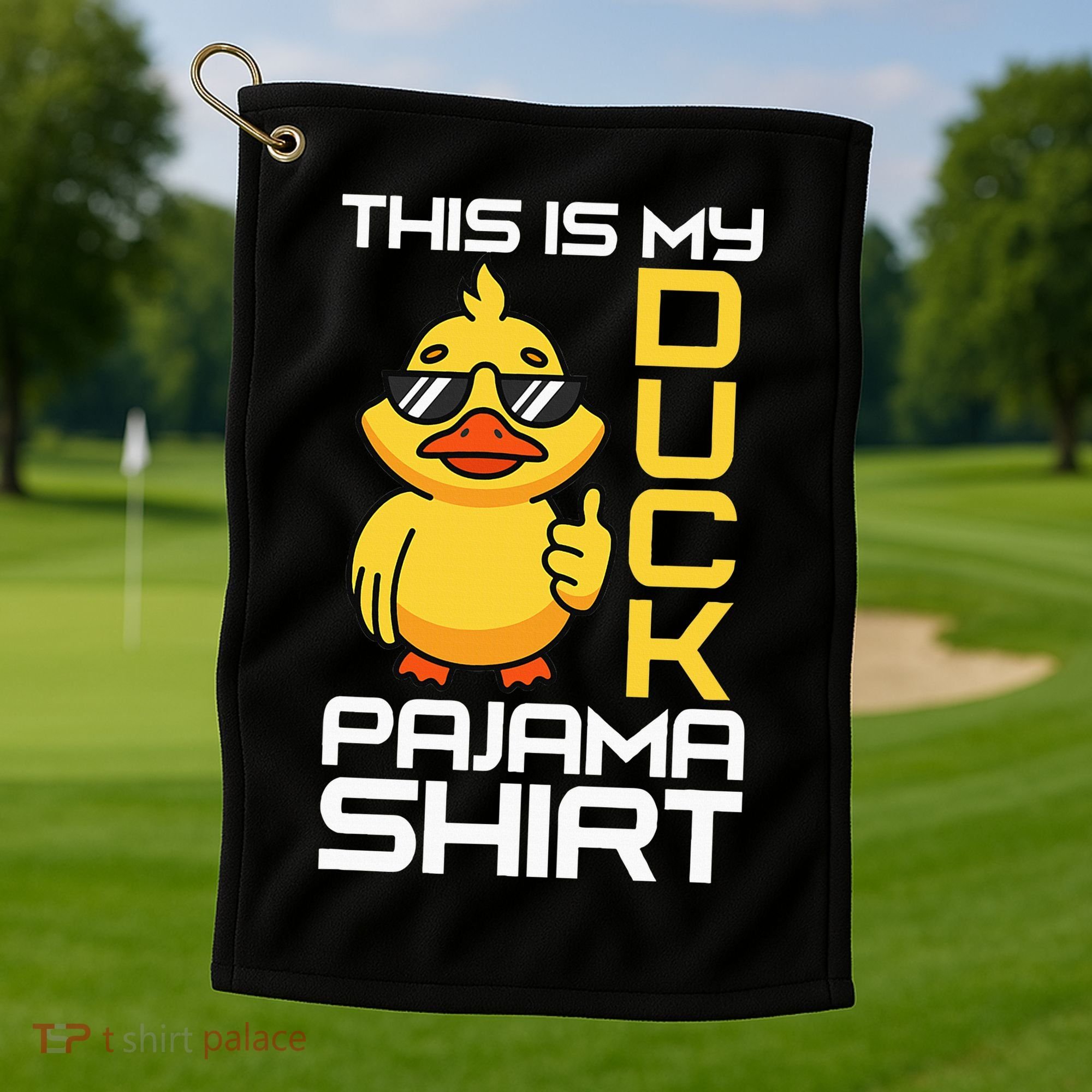 This Is My Duck Pajama Rubber Ducks Slumber Golf Towel
