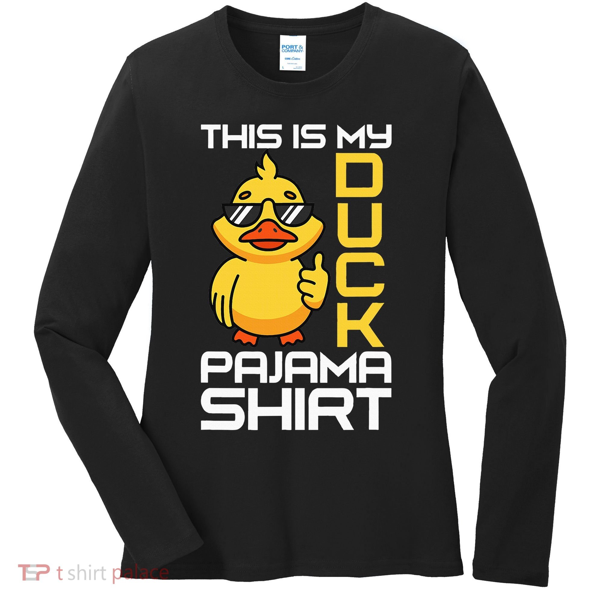 This Is My Duck Pajama Rubber Ducks Slumber Women's Long Sleeve Shirt