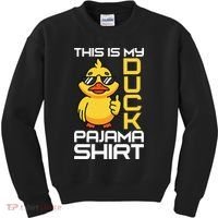This Is My Duck Pajama Rubber Ducks Slumber Kids Sweatshirt thumb 0