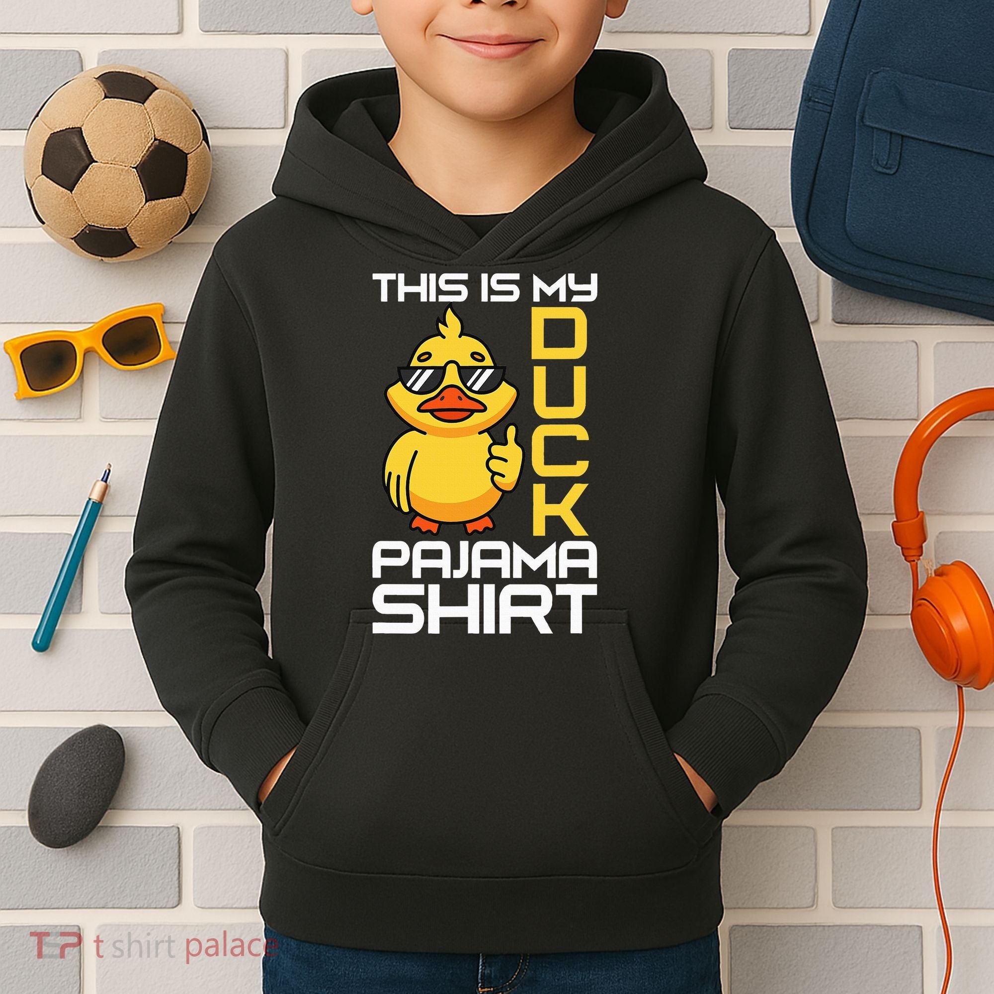 This Is My Duck Pajama Rubber Ducks Slumber Kids Hoodie
