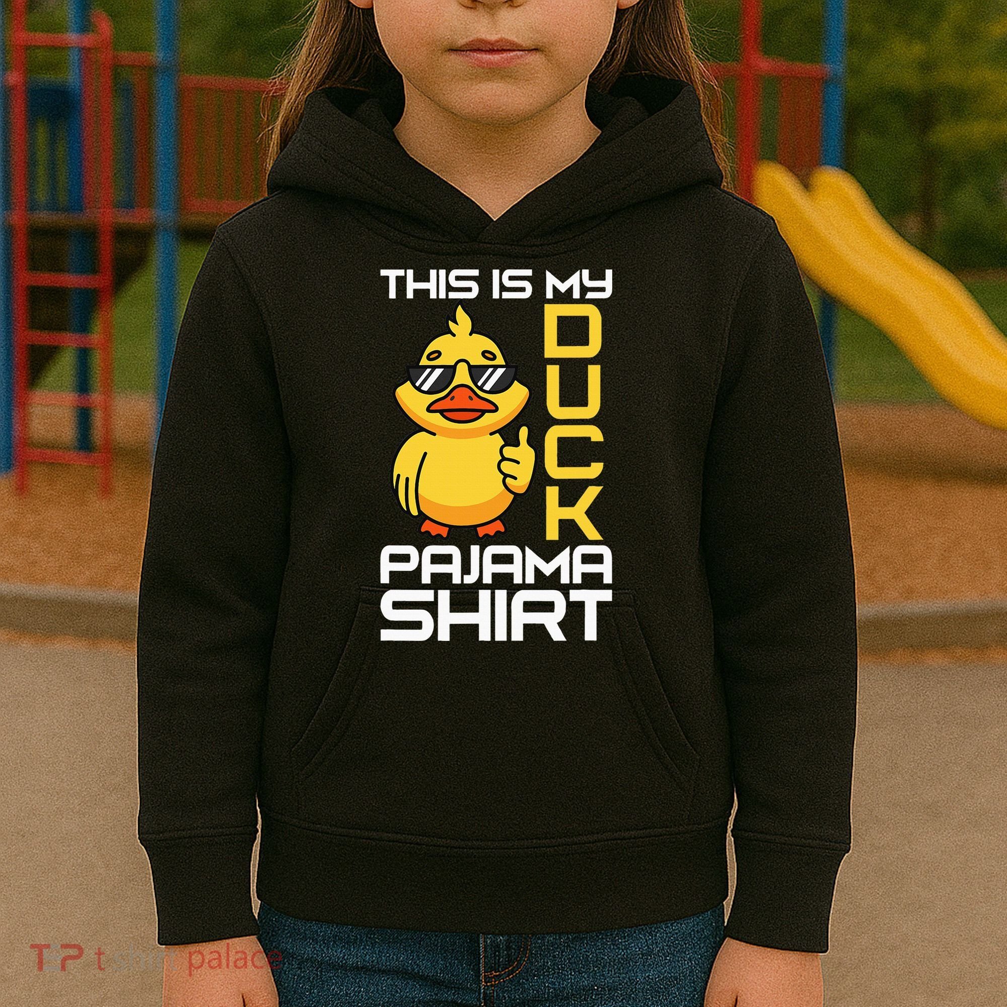 This Is My Duck Pajama Rubber Ducks Slumber Kids Hoodie