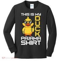This Is My Duck Pajama Rubber Ducks Slumber Kids Long Sleeve Shirt thumb 0