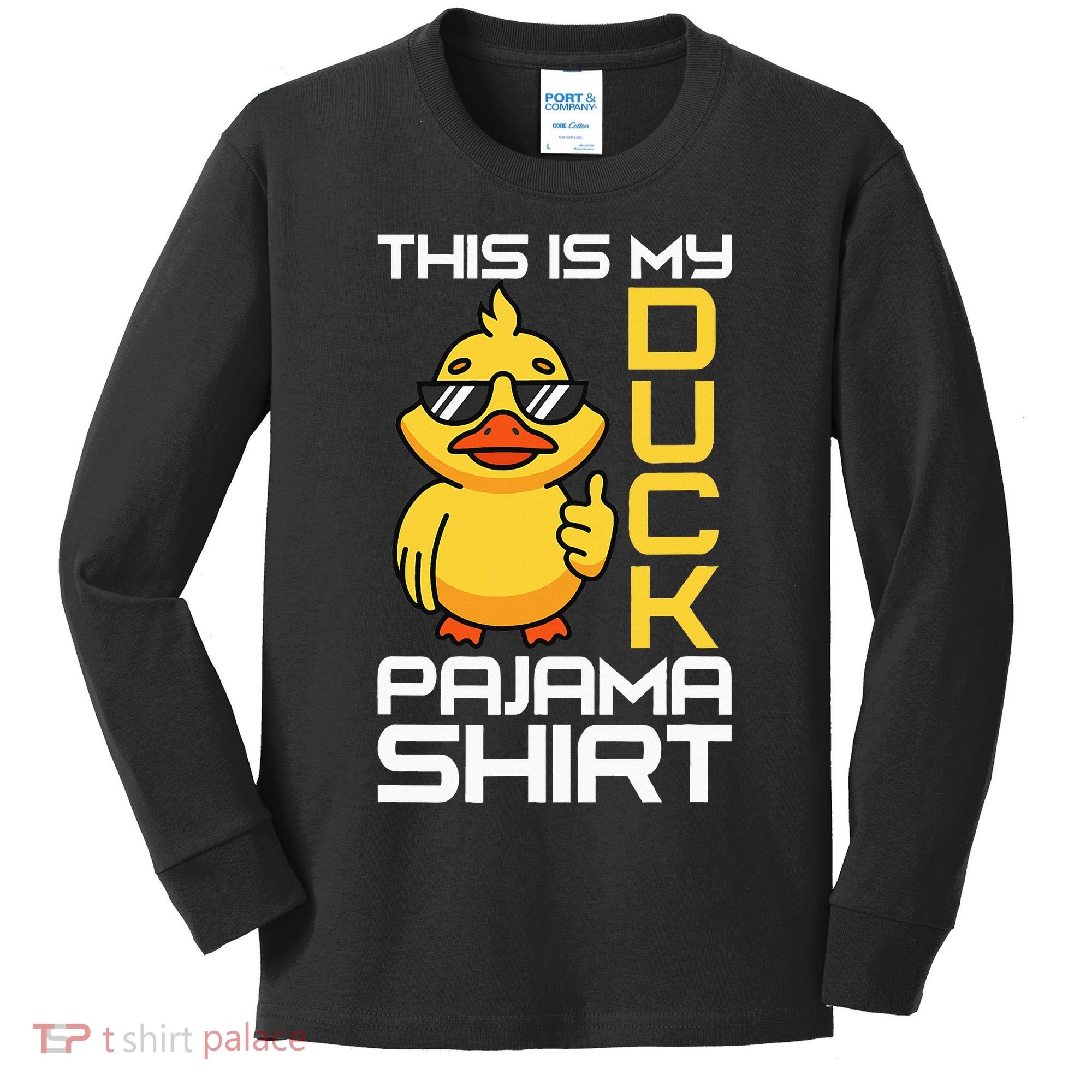 This Is My Duck Pajama Rubber Ducks Slumber Kids Long Sleeve Shirt