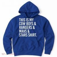 This Is My Cow Rangers Mavs Stars Funny Hoodie thumb 0