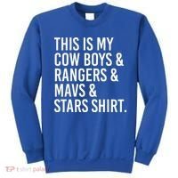 This Is My Cow Rangers Mavs Stars Funny Sweatshirt thumb 0