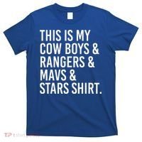 This Is My Cow Rangers Mavs Stars Funny T-Shirt thumb 0