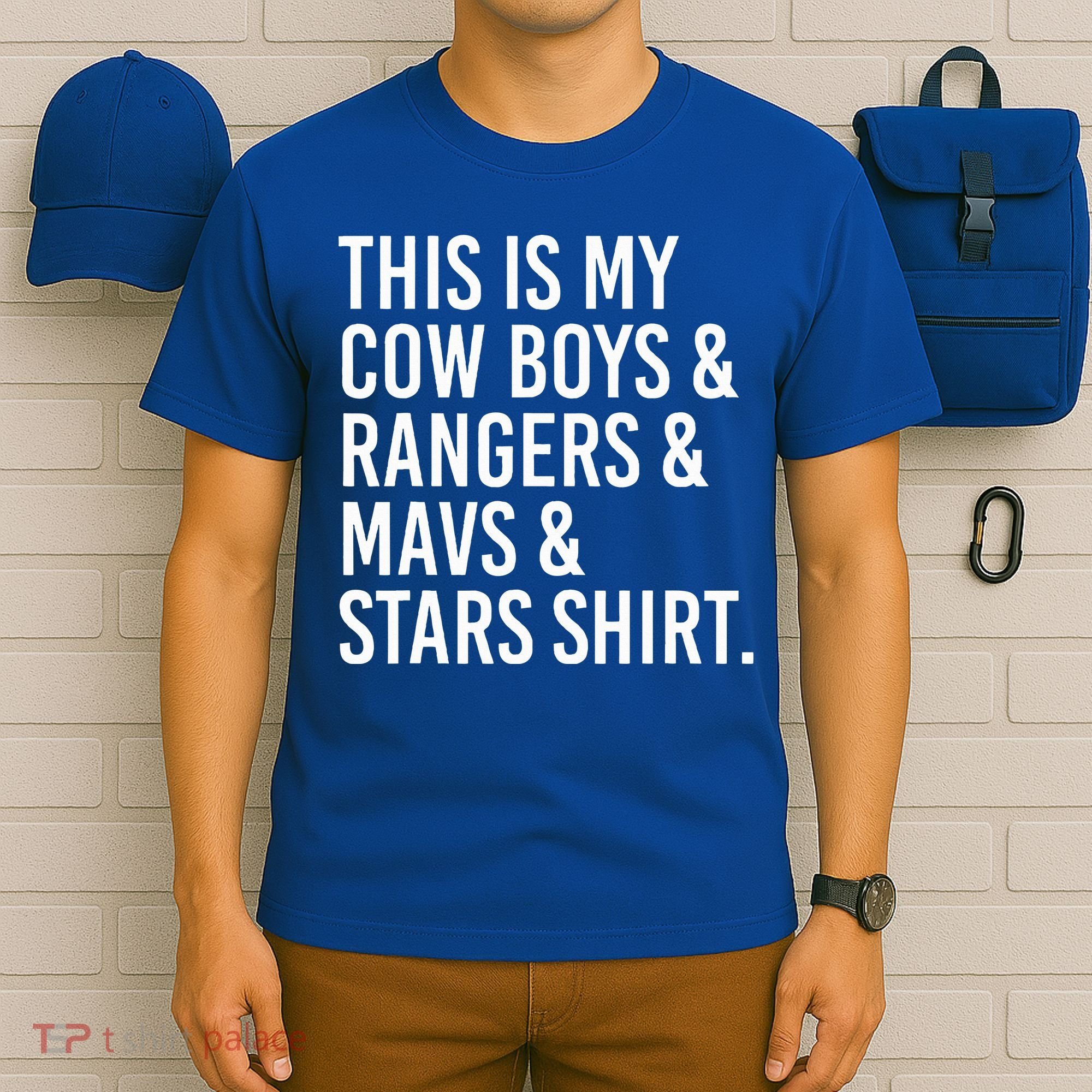 This Is My Cow Rangers Mavs Stars Funny T-Shirt