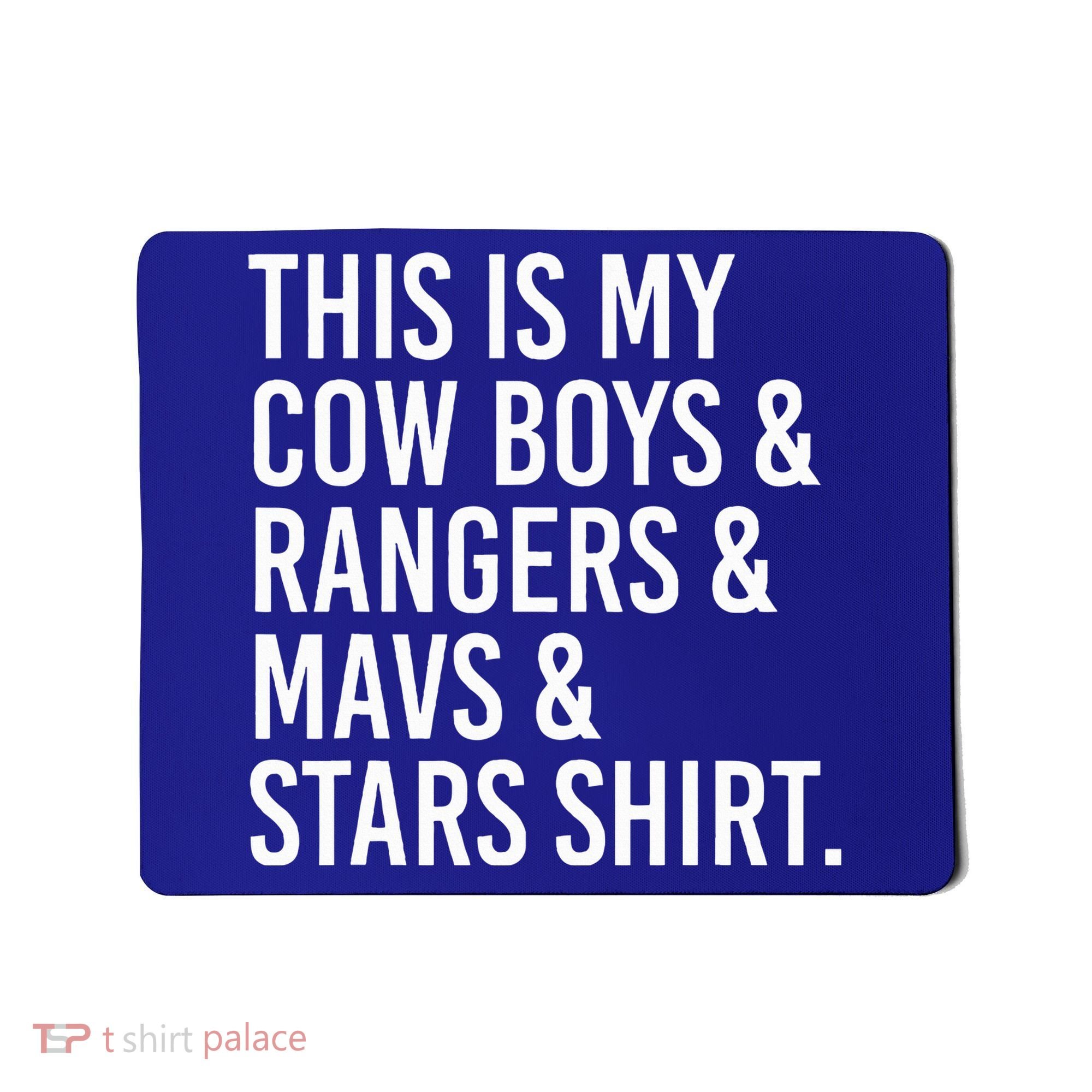 This Is My Cow Rangers Mavs Stars Funny Mousepad