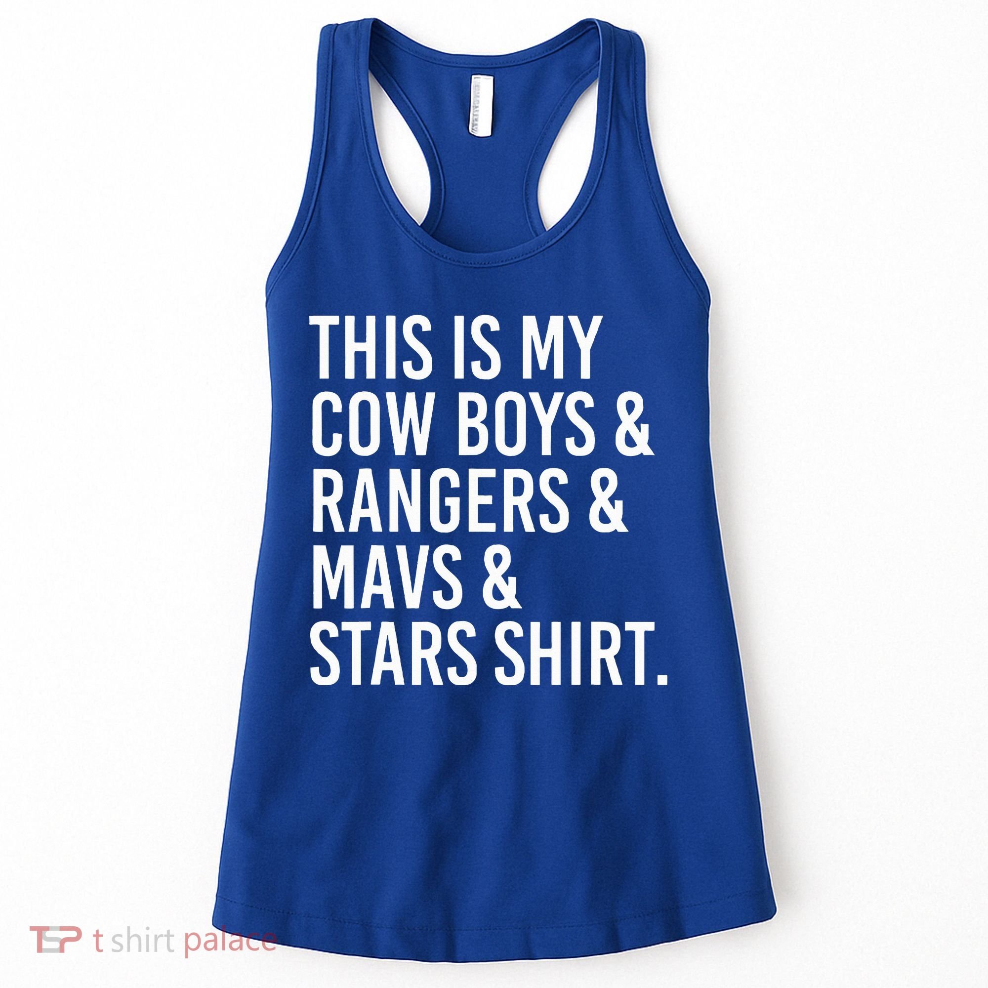 This Is My Cow Rangers Mavs Stars Funny Women's Tank Top