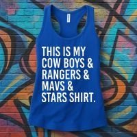 This Is My Cow Rangers Mavs Stars Funny Women's Tank Top thumb 3