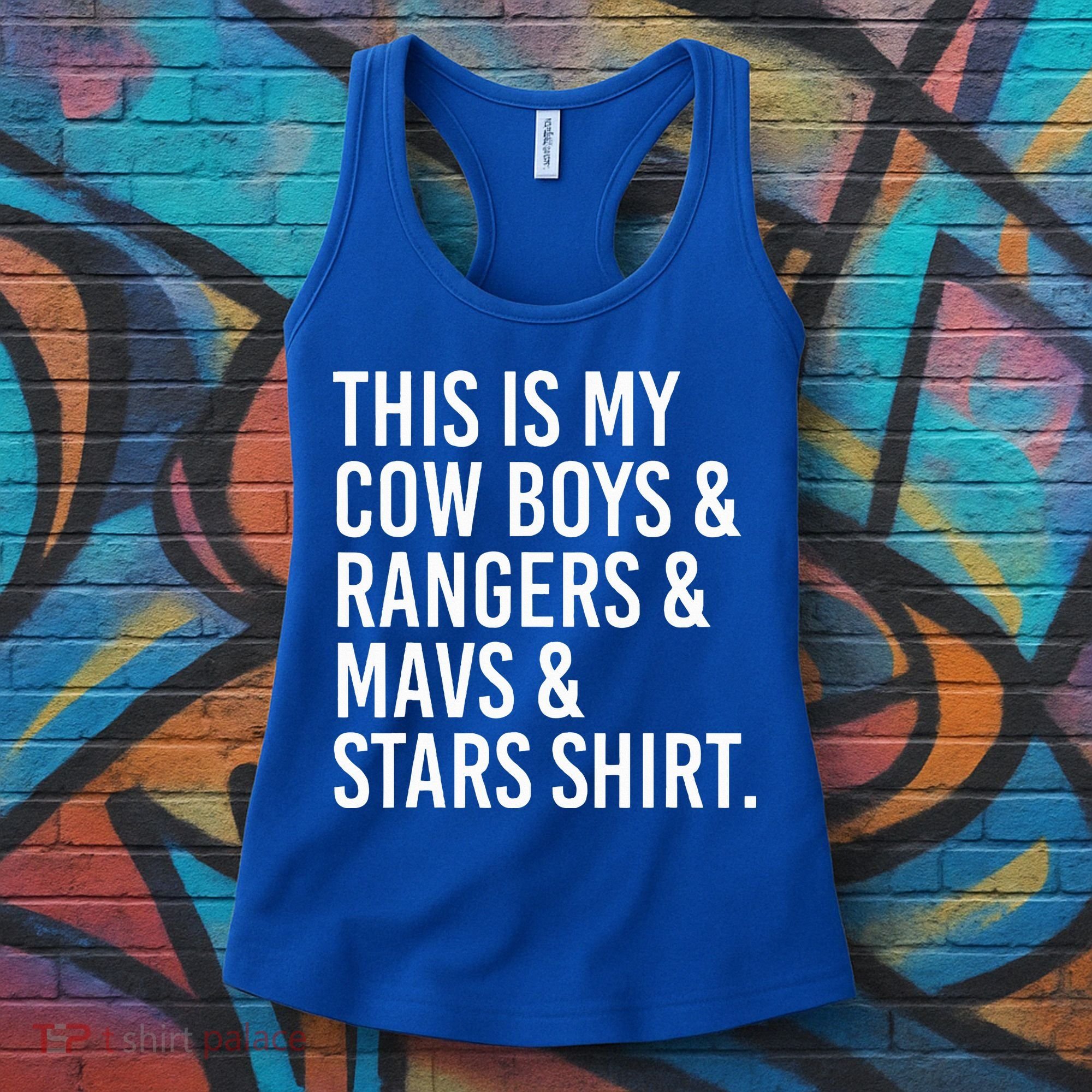 This Is My Cow Rangers Mavs Stars Funny Women's Tank Top