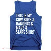 This Is My Cow Rangers Mavs Stars Funny Tank Top thumb 0