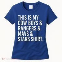 This Is My Cow Rangers Mavs Stars Funny Women's T-Shirt thumb 0