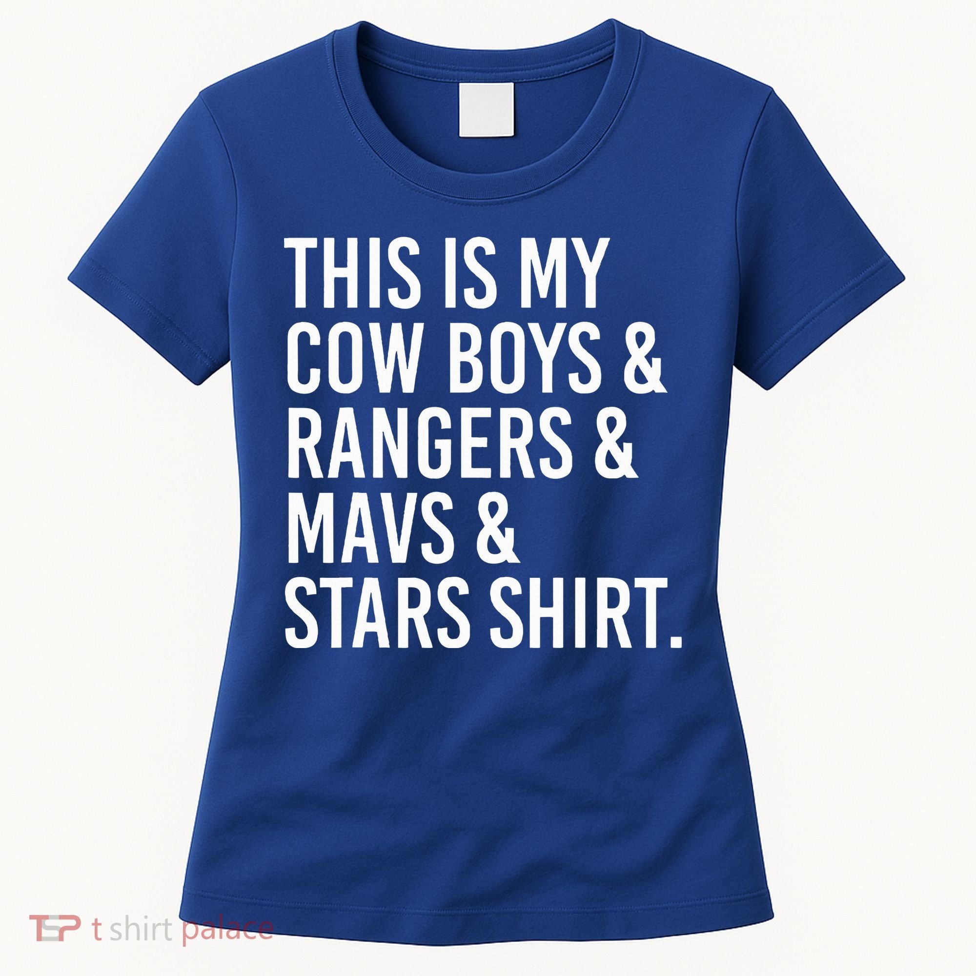 This Is My Cow Rangers Mavs Stars Funny Women's T-Shirt