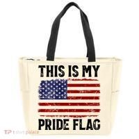This Is My Pride Flag US Flag, 4th Of July Patriotic Tote Bag thumb 0