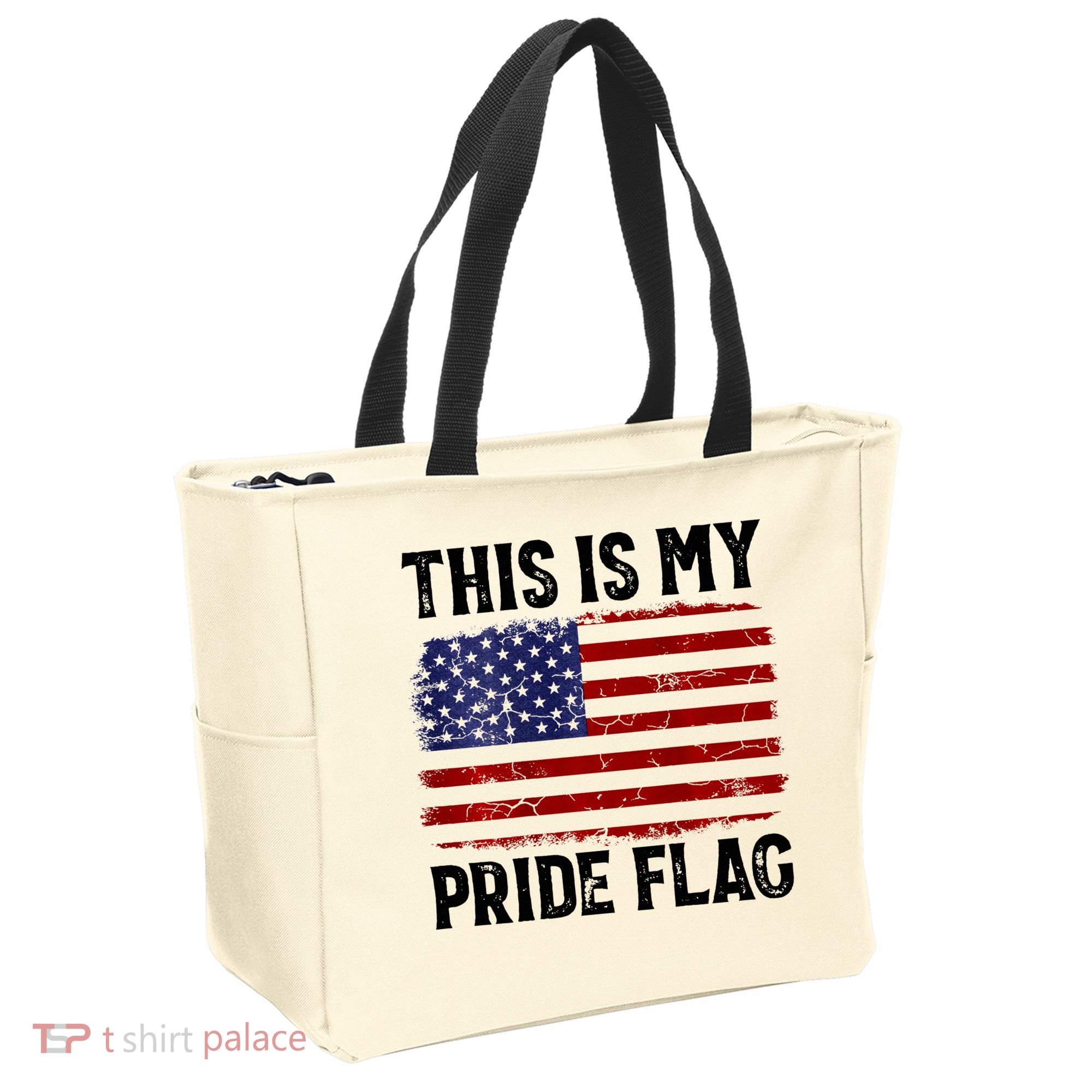 This Is My Pride Flag US Flag, 4th Of July Patriotic Tote Bag