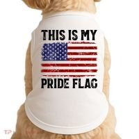 This Is My Pride Flag US Flag, 4th Of July Patriotic Doggie Tank thumb 0