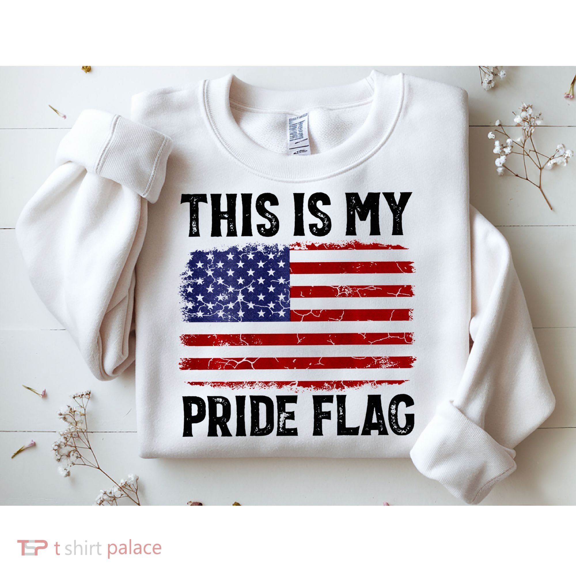 This Is My Pride Flag US Flag, 4th Of July Patriotic Sweatshirt