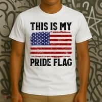 This Is My Pride Flag US Flag, 4th Of July Patriotic T-Shirt thumb 3
