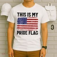 This Is My Pride Flag US Flag, 4th Of July Patriotic T-Shirt thumb 6