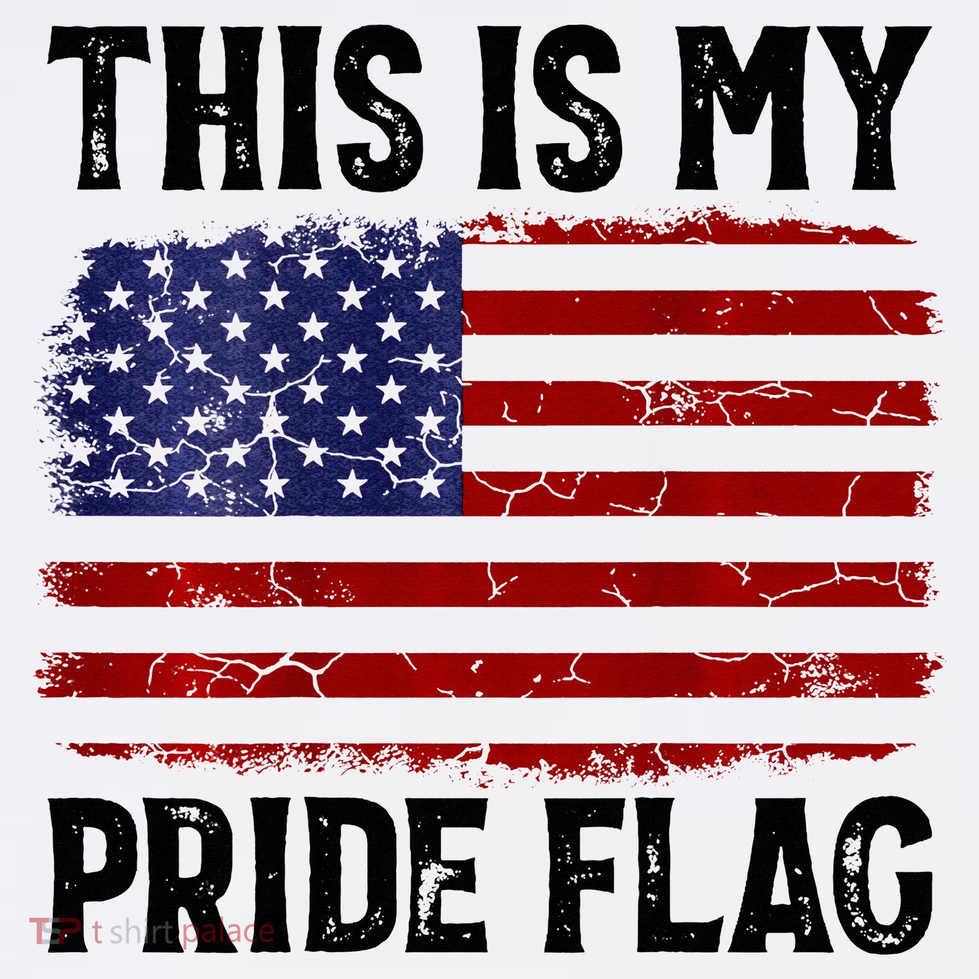 This Is My Pride Flag US Flag, 4th Of July Patriotic T-Shirt