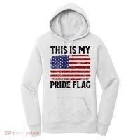 This Is My Pride Flag US Flag, 4th Of July Patriotic Women's Hoodie thumb 0