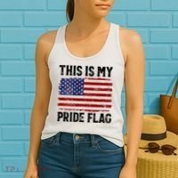 This Is My Pride Flag US Flag, 4th Of July Patriotic Women's Tank Top thumb 2