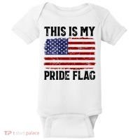 This Is My Pride Flag US Flag, 4th Of July Patriotic Baby Bodysuit thumb 0