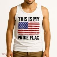 This Is My Pride Flag US Flag, 4th Of July Patriotic Tank Top thumb 3