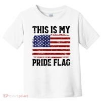 This Is My Pride Flag US Flag, 4th Of July Patriotic Toddler T-Shirt thumb 0