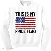 This Is My Pride Flag US Flag, 4th Of July Patriotic Kids Sweatshirt thumb 0