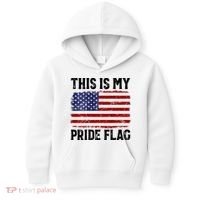 This Is My Pride Flag US Flag, 4th Of July Patriotic Kids Hoodie thumb 0