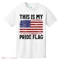 This Is My Pride Flag US Flag, 4th Of July Patriotic Kids T-Shirt thumb 0
