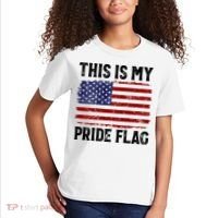 This Is My Pride Flag US Flag, 4th Of July Patriotic Kids T-Shirt thumb 2