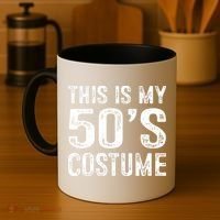 This Is My 50s Costume 1950s Halloween Costume Coffee Mug thumb 4
