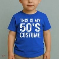 This Is My 50s Costume 1950s Halloween Costume Toddler T-Shirt thumb 2