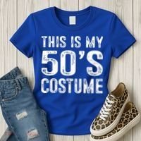 This Is My 50s Costume 1950s Halloween Costume Women's T-Shirt thumb 3