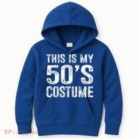 This Is My 50s Costume 1950s Halloween Costume Kids Hoodie thumb 0