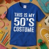 This Is My 50s Costume 1950s Halloween Costume Kids T-Shirt thumb 3