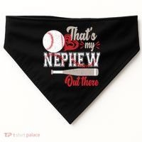 That Is My Nephew Out There Baseball USA-Made Doggie Bandana thumb 0