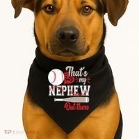 That Is My Nephew Out There Baseball USA-Made Doggie Bandana thumb 1