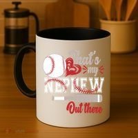 That Is My Nephew Out There Baseball Coffee Mug thumb 4