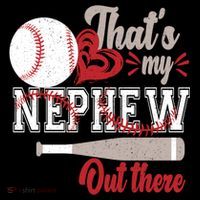 That Is My Nephew Out There Baseball Women's Hoodie thumb 2