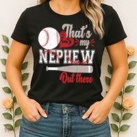 That Is My Nephew Out There Baseball Women's T-Shirt thumb 2