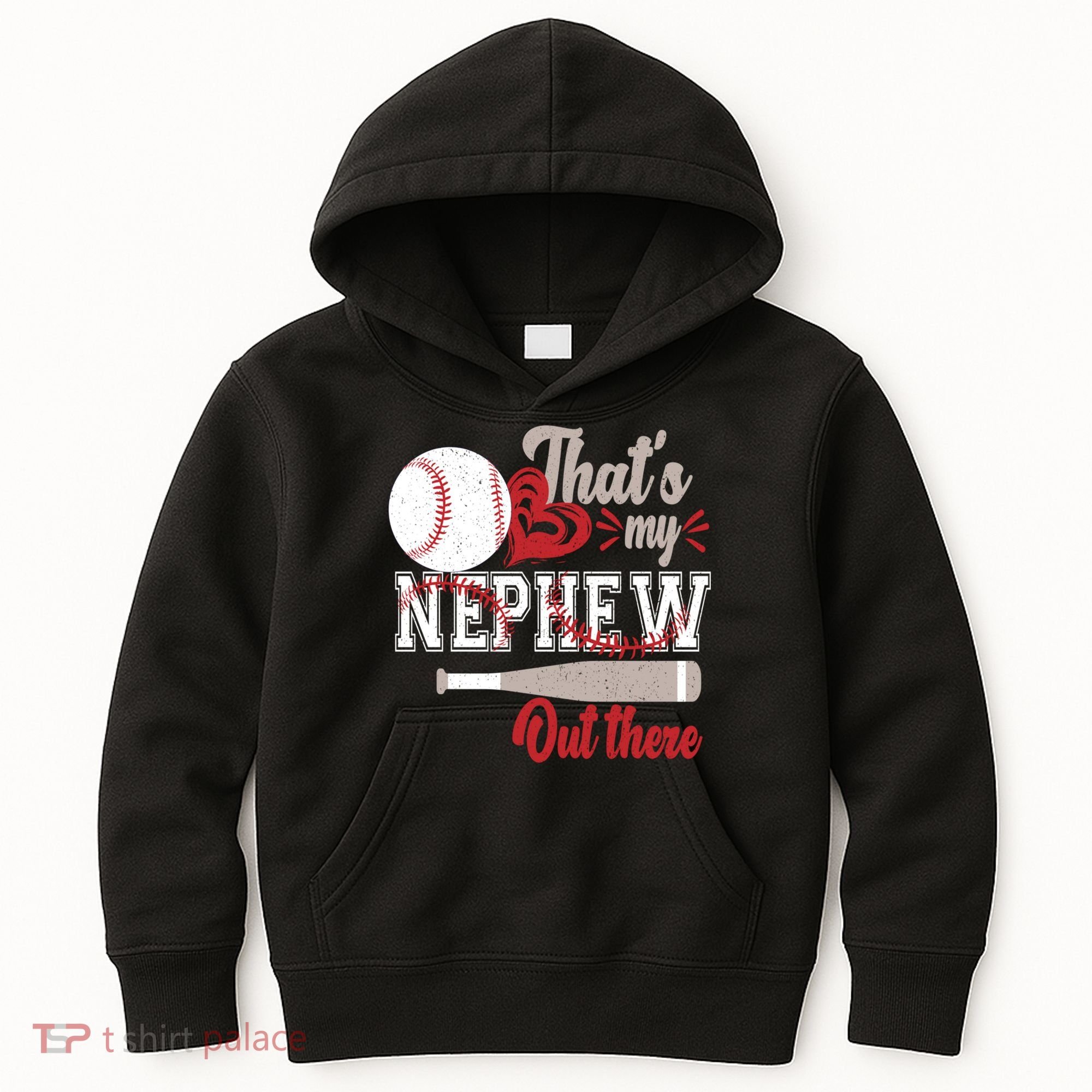 That Is My Nephew Out There Baseball Kids Hoodie