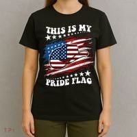 This Is My Pride Flag Usa American 4th Of July Cowboy Hat T-Shirt thumb 4