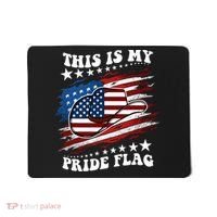 This Is My Pride Flag Usa American 4th Of July Cowboy Hat Mousepad thumb 0