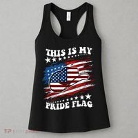 This Is My Pride Flag Usa American 4th Of July Cowboy Hat Women's Tank Top thumb 3
