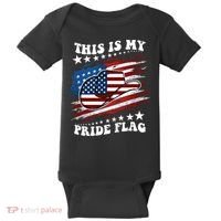 This Is My Pride Flag Usa American 4th Of July Cowboy Hat Baby Bodysuit thumb 0