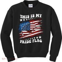 This Is My Pride Flag Usa American 4th Of July Cowboy Hat Kids Sweatshirt thumb 0